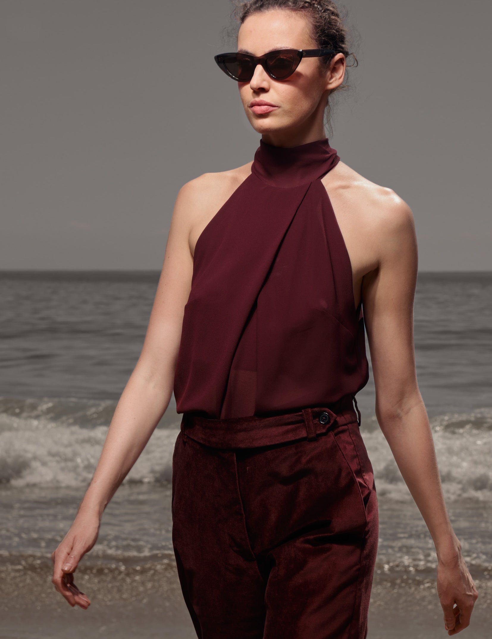 Nysa Top - Burgundy - Heidi Merrick