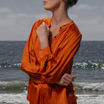 Farah Blouse - Flame - Heidi Merrick