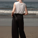 Chaplin Pant - Black Linen - Heidi Merrick