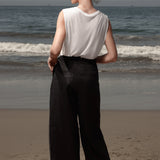 Chaplin Pant - Black Linen - Heidi Merrick
