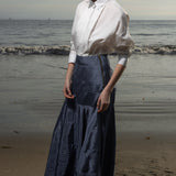 Gale Skirt - Blue Moire - Heidi Merrick