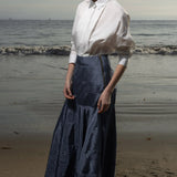 Gale Skirt - Blue Moire - Heidi Merrick