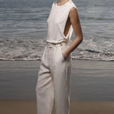 Baptise Pant - Ivory Linen - Heidi Merrick