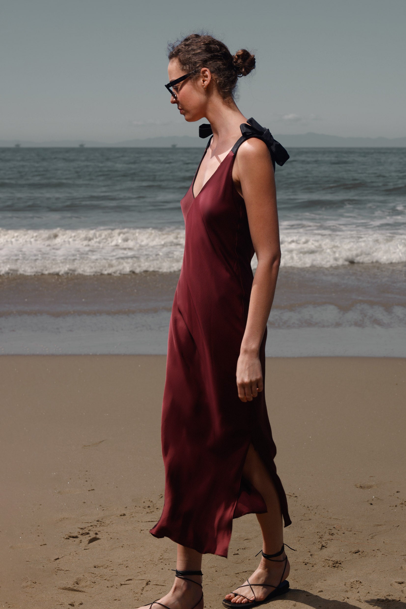 Marion Slip Dress - Burgundy - Heidi Merrick