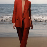 Zelda Blazer - Sienna Silk & Hemp - Heidi Merrick