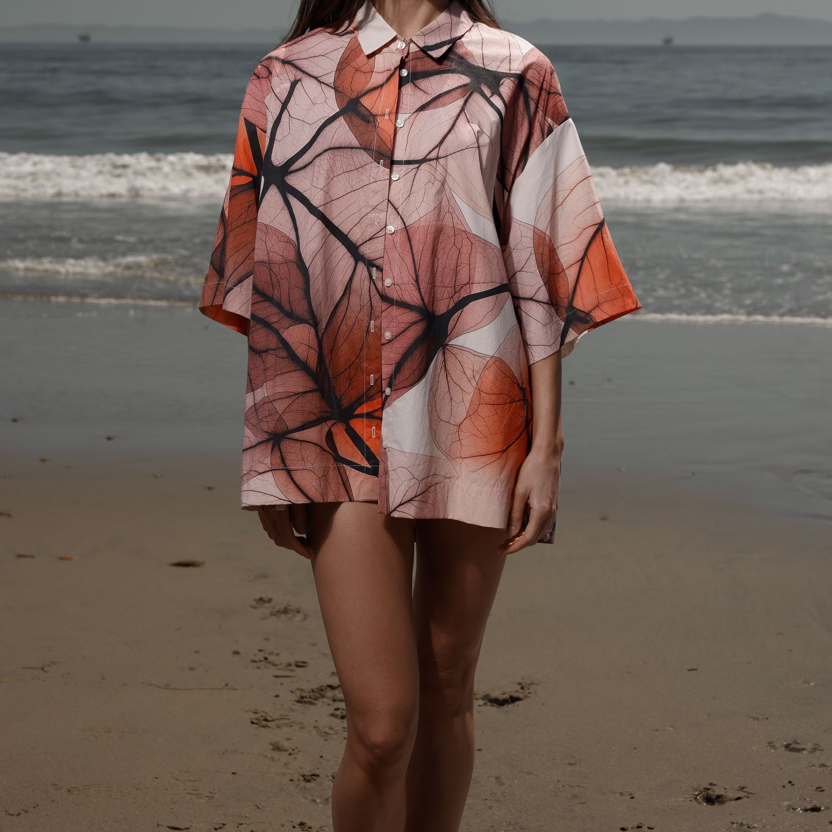 Aloha Shirt - Bougainvillea Shirting - Heidi Merrick
