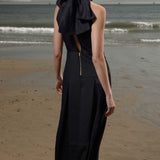 Ginger Dress - Noir Silk & Hemp - Heidi Merrick