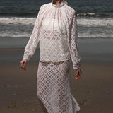 Missive Blouse - Clair de Lune Lace - Heidi Merrick