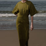 Fauna Dress - Black Linen - Heidi Merrick