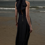 Ginger Dress - Noir Silk & Hemp - Heidi Merrick