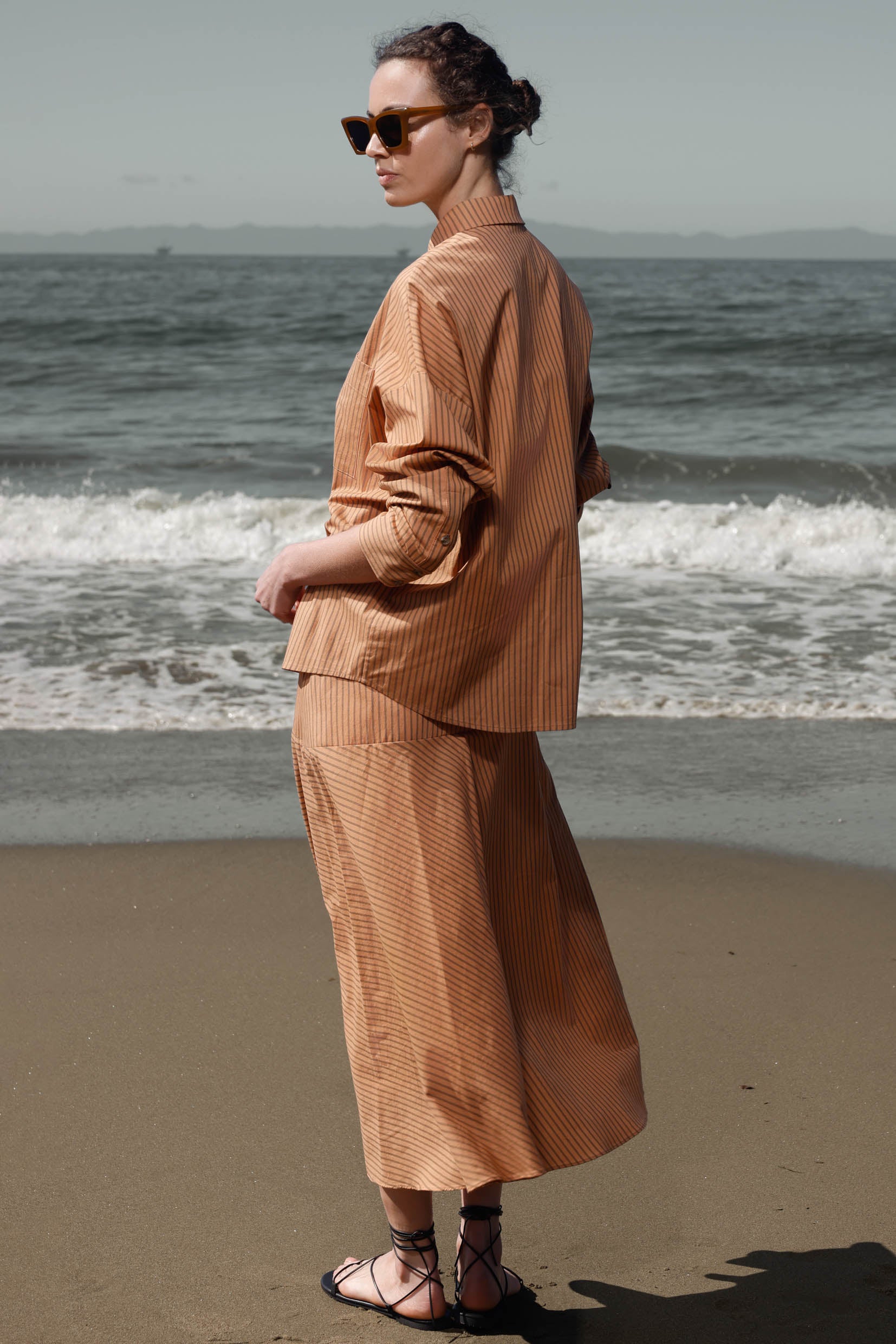 Kite Skirt - Ticking Stripe - Heidi Merrick
