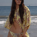 Aloha Shirt - Yellow Batik - Heidi Merrick