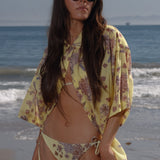 Aloha Shirt - Yellow Batik - Heidi Merrick