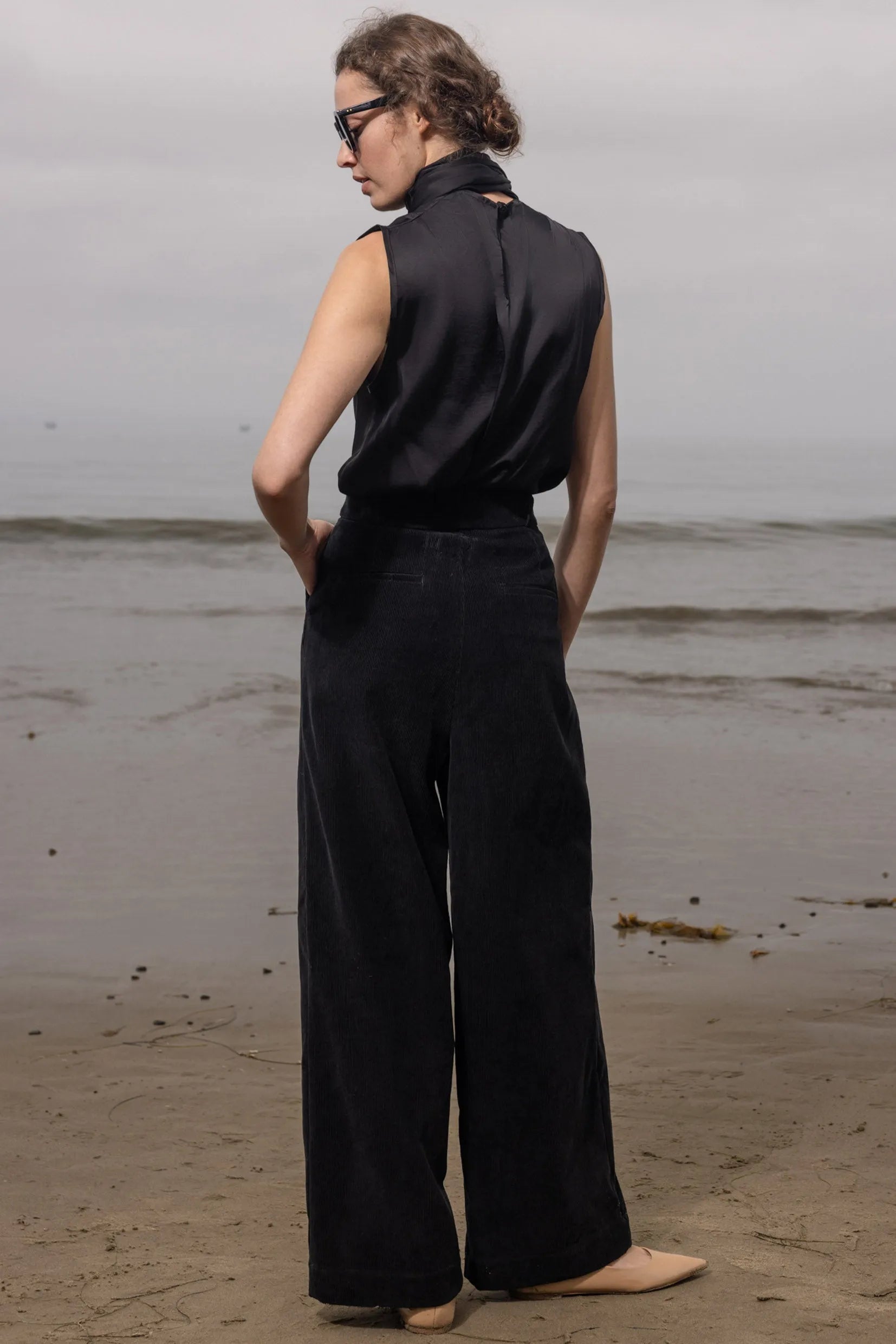 Chaplin Pant - Noir Corduroy - Heidi Merrick