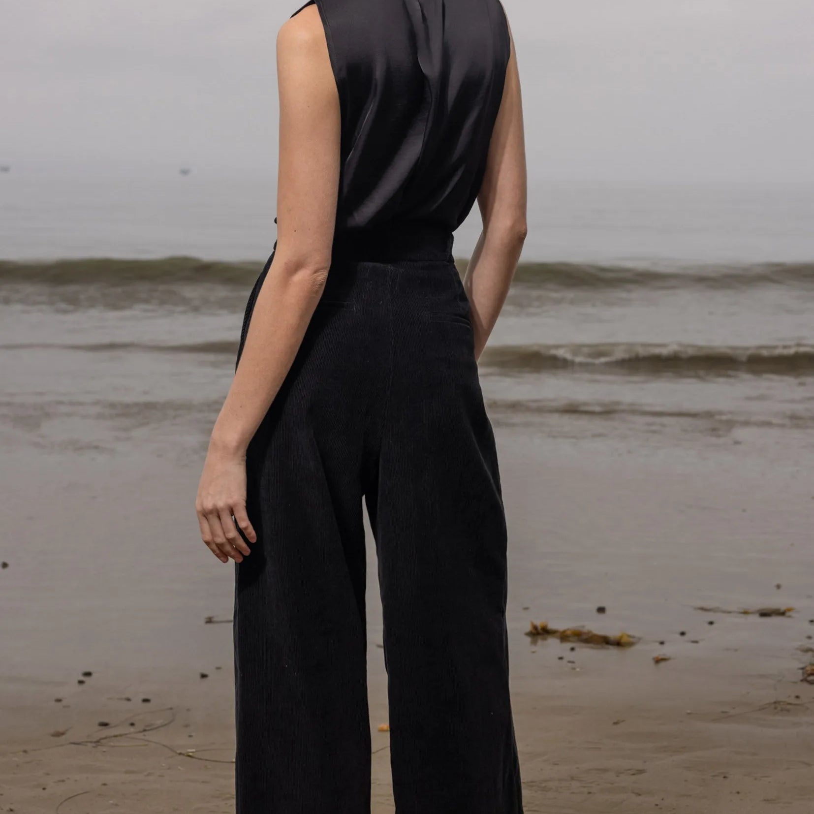 Chaplin Pant - Noir Corduroy - Heidi Merrick