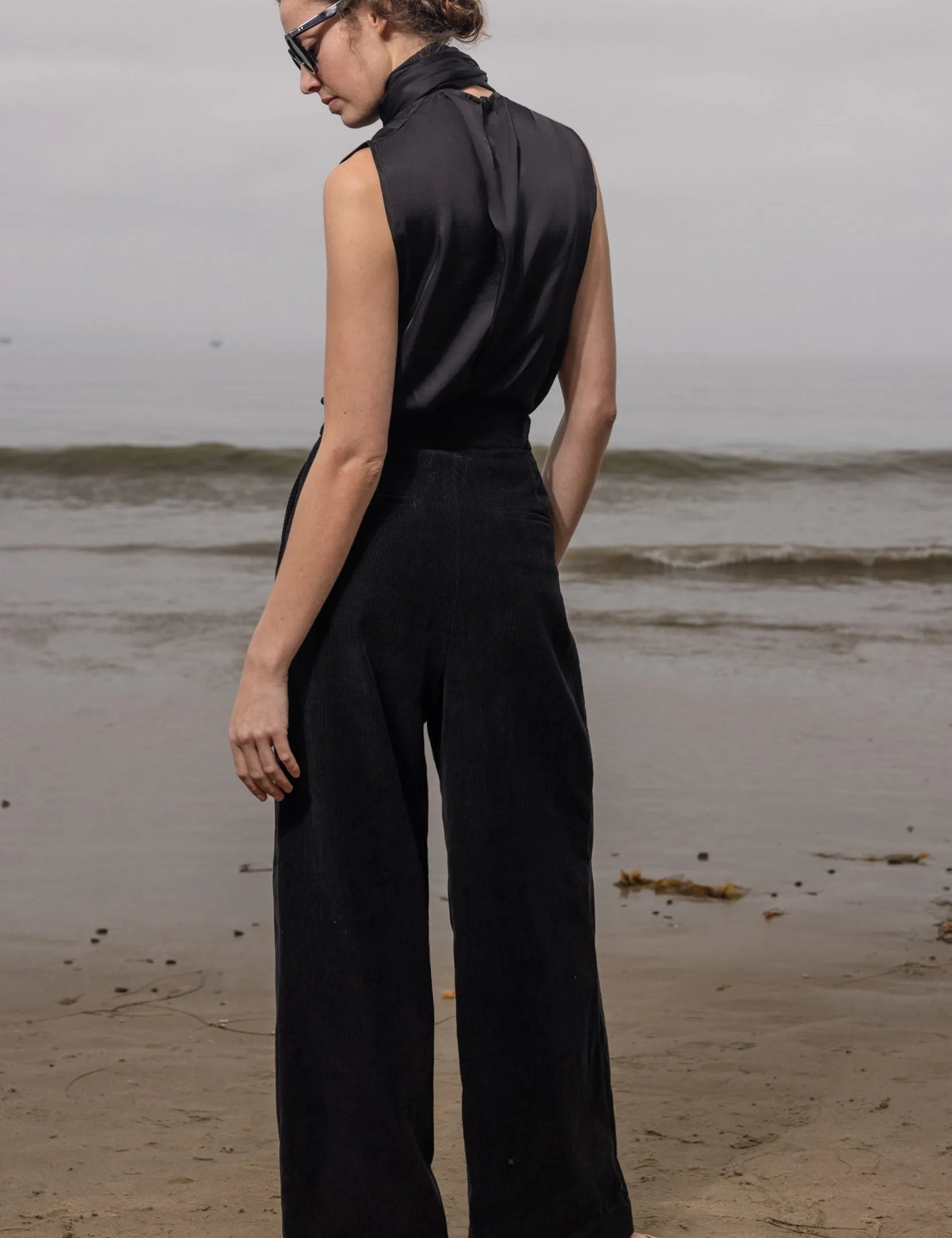 Chaplin Pant - Noir Corduroy - Heidi Merrick