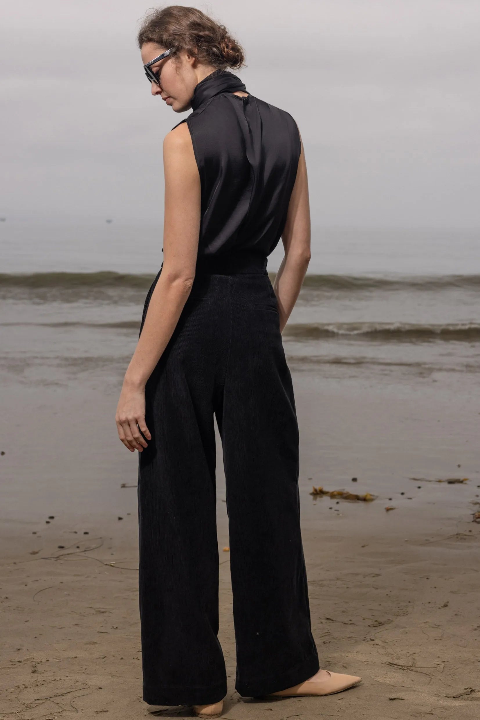 Chaplin Pant - Noir Corduroy - Heidi Merrick