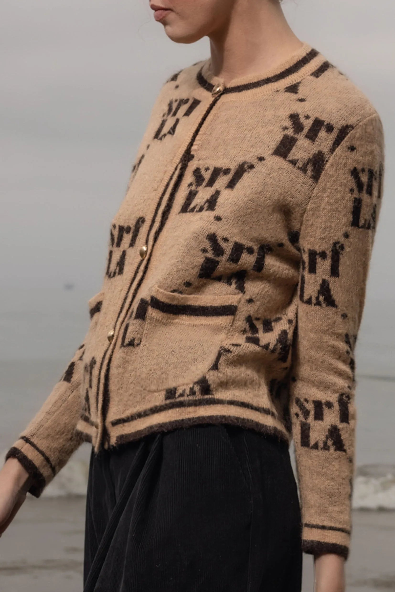 SRF Cardi - Toast - Heidi Merrick