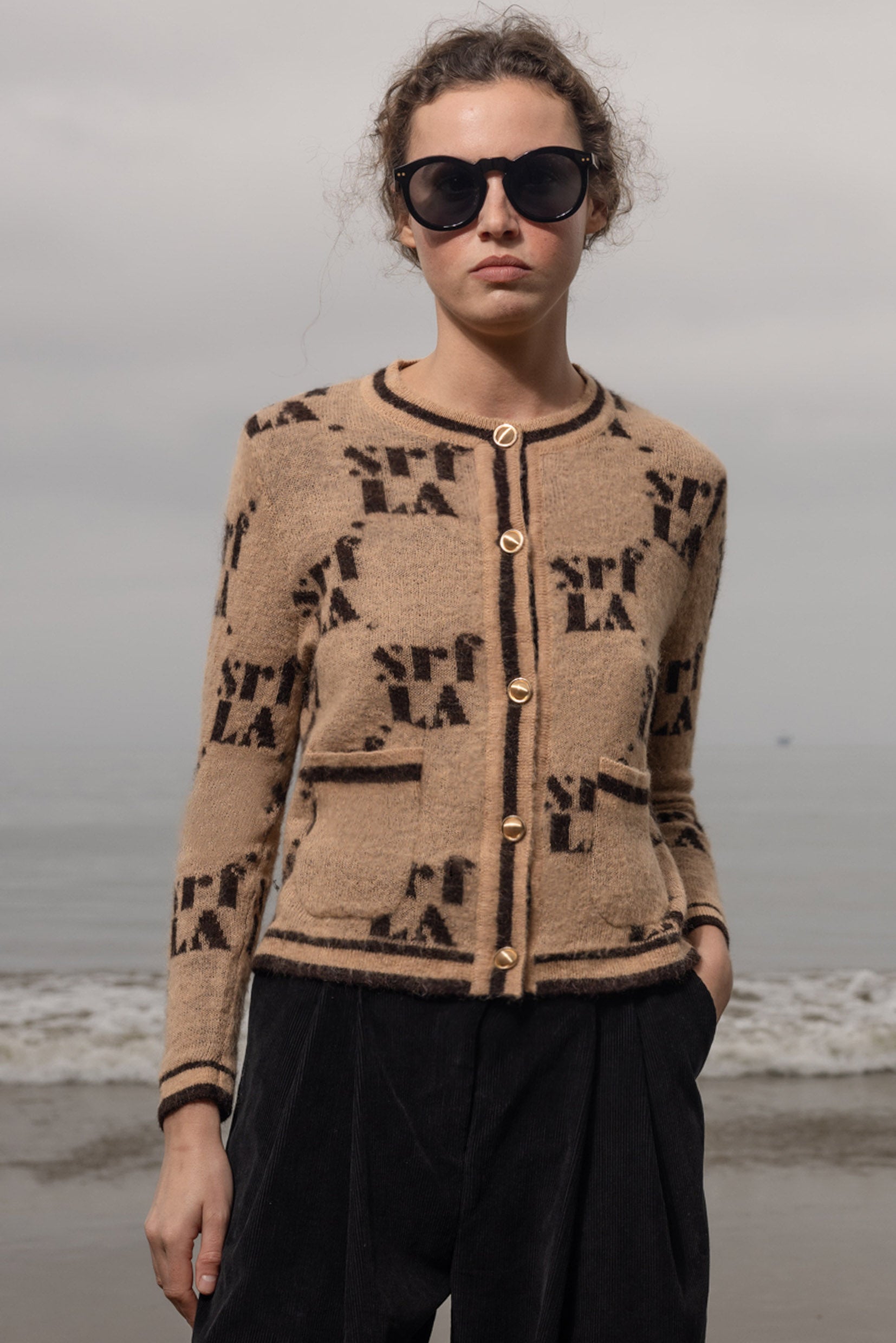 SRF Cardi - Toast - Heidi Merrick