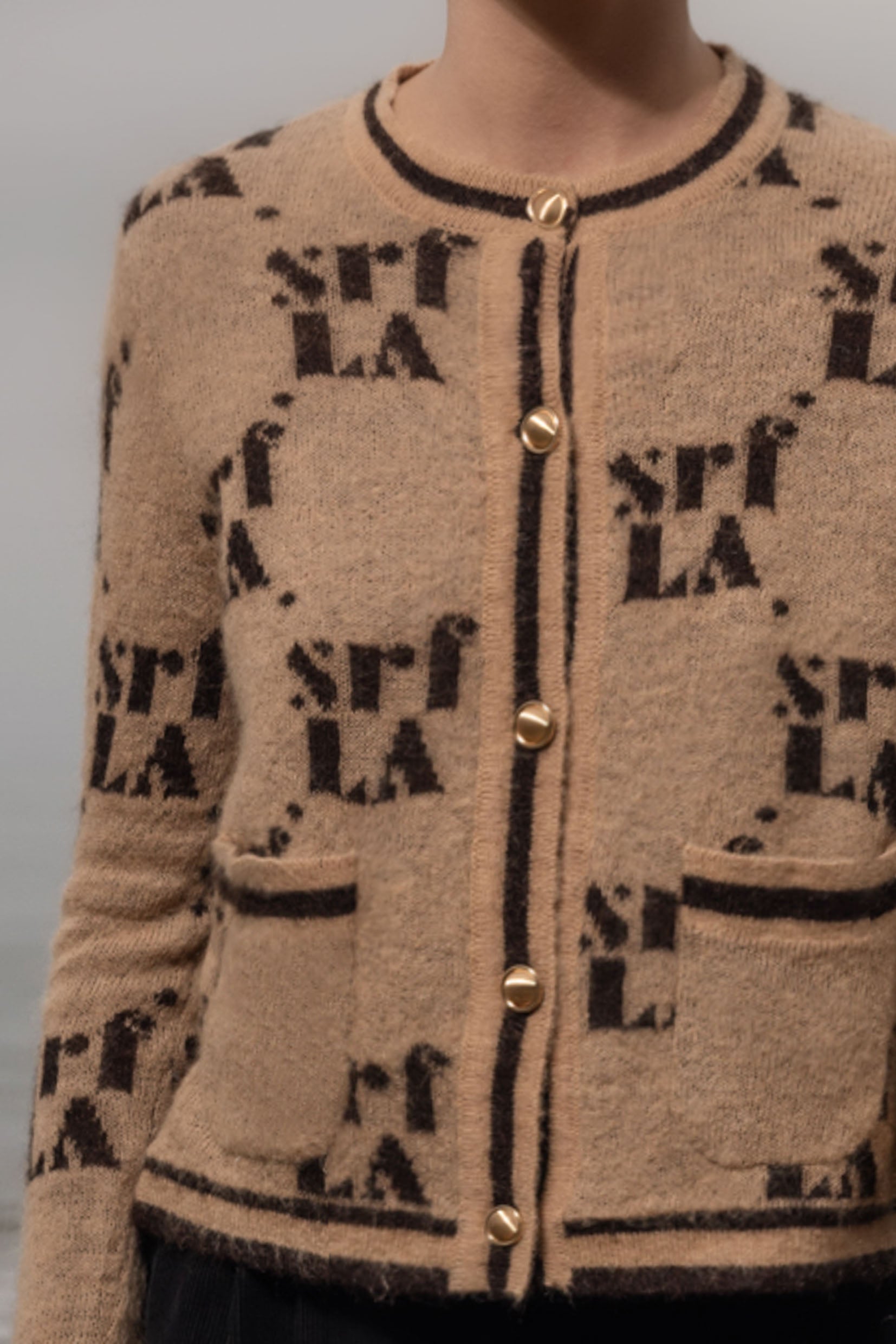 SRF Cardi - Toast - Heidi Merrick