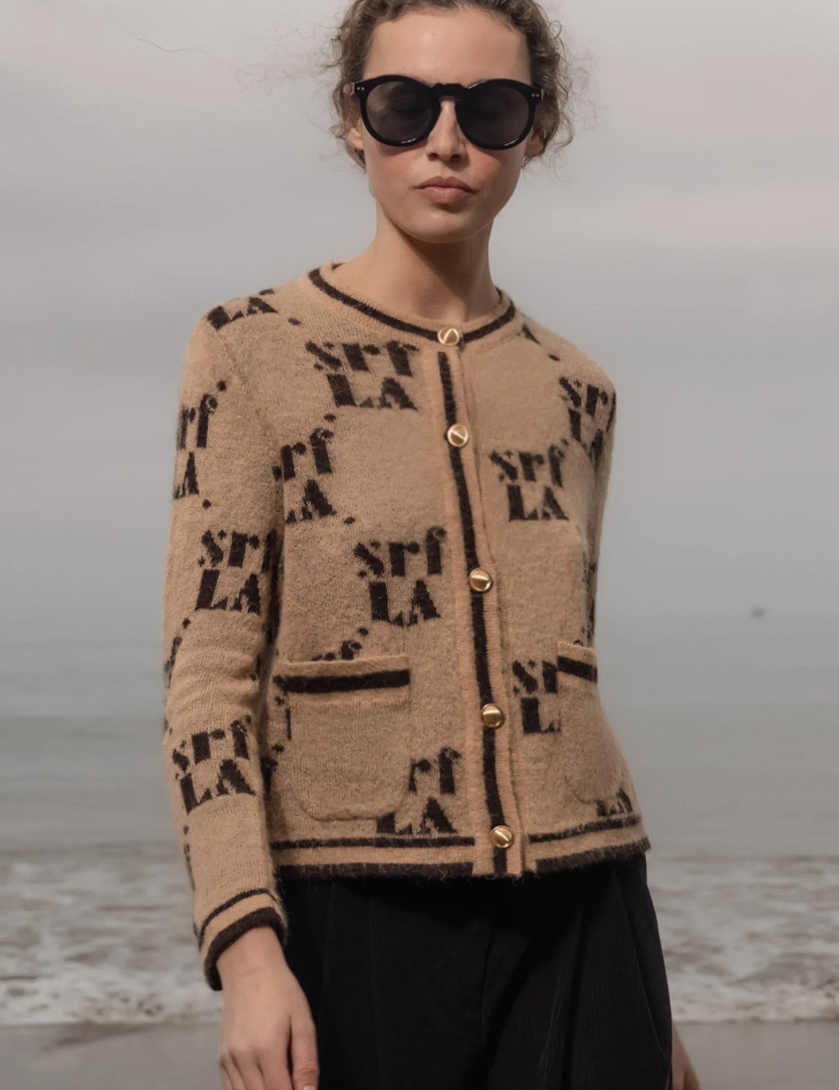 SRF Cardi - Toast - Heidi Merrick