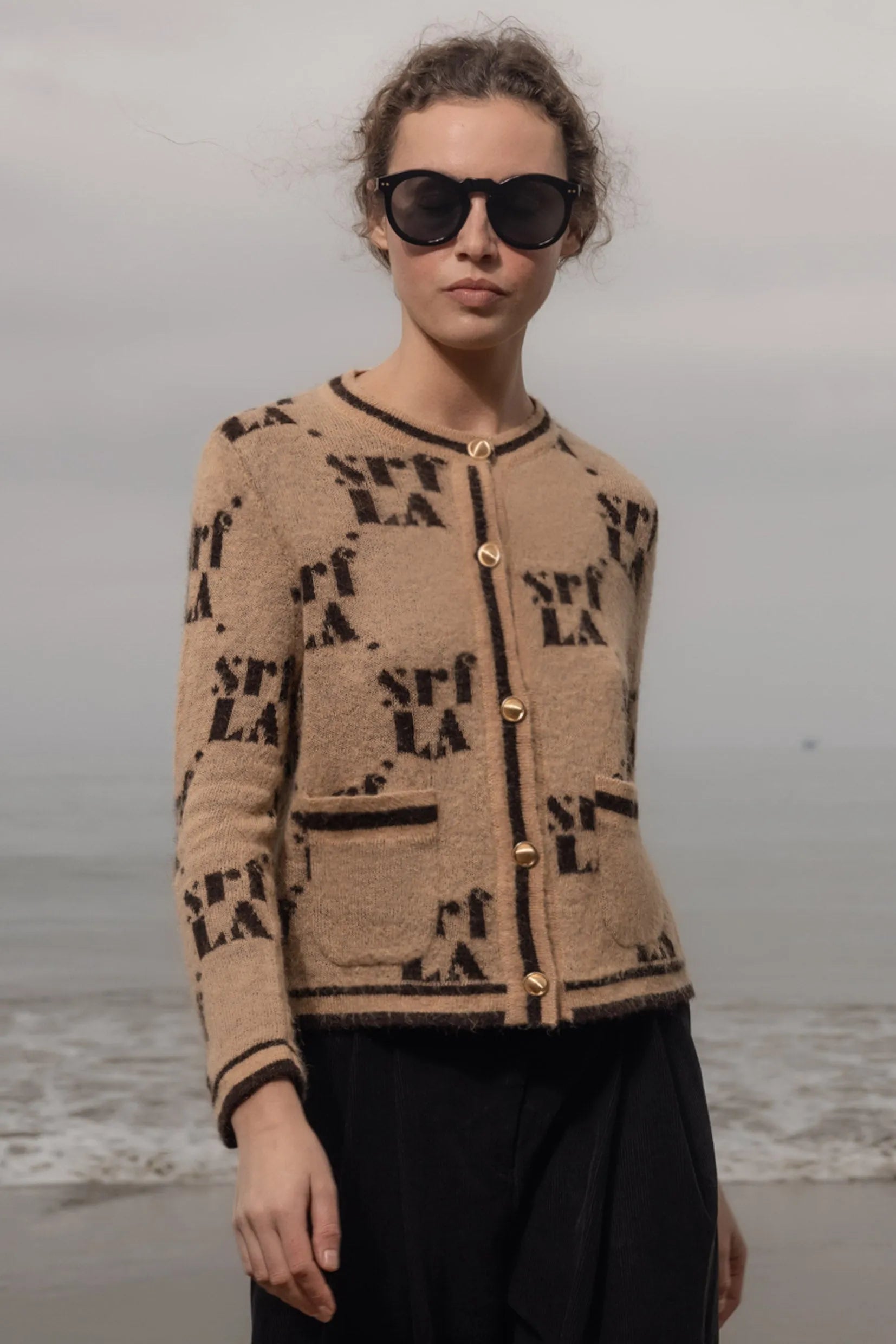 SRF Cardi - Toast - Heidi Merrick