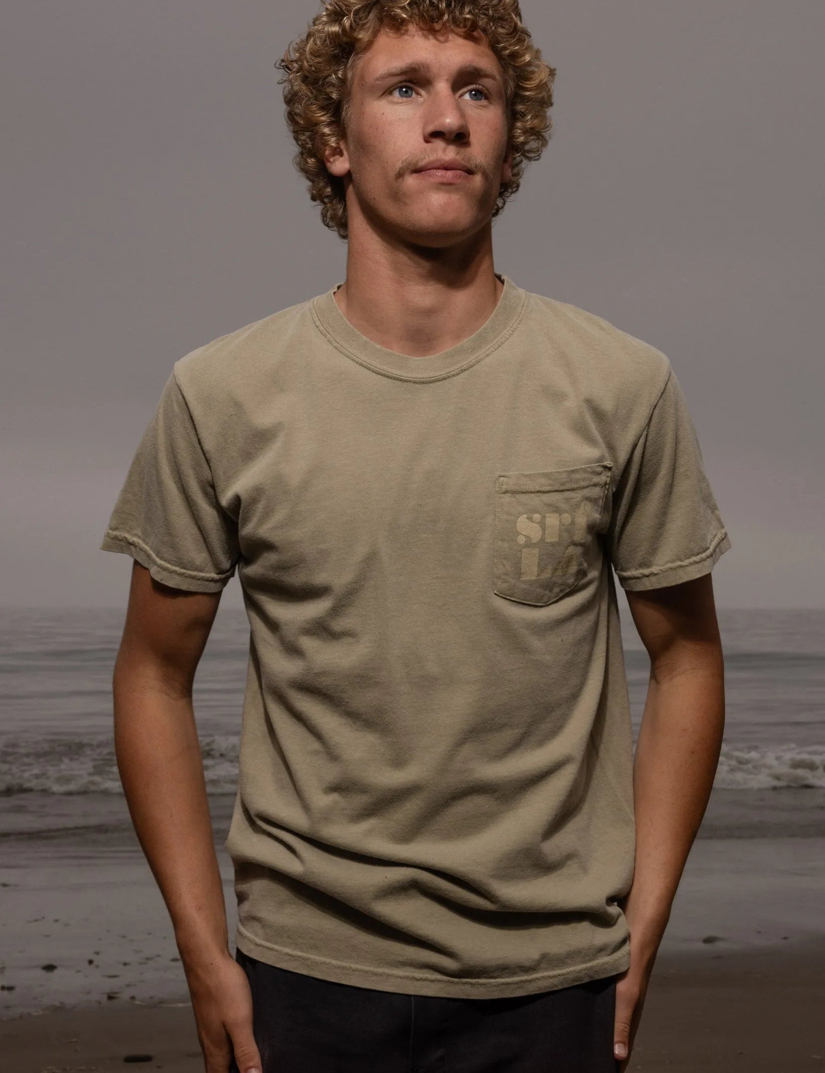 70's SRF LA Tee - Dusty Sand - Heidi Merrick