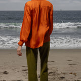 Farah Blouse - Flame - Heidi Merrick