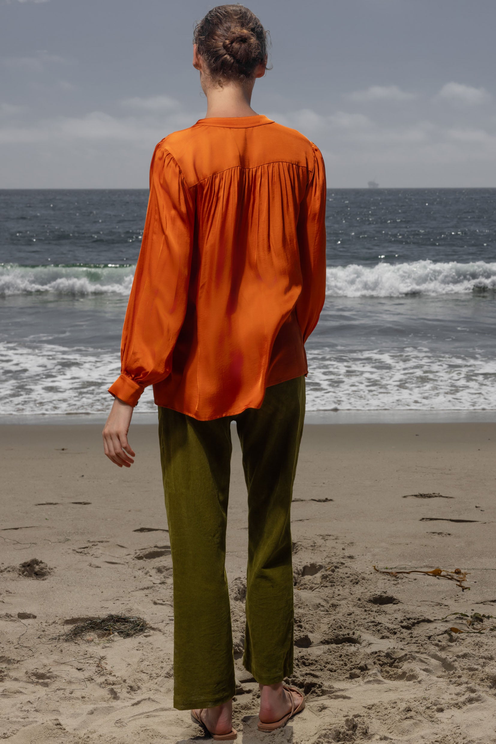 Farah Blouse - Flame - Heidi Merrick