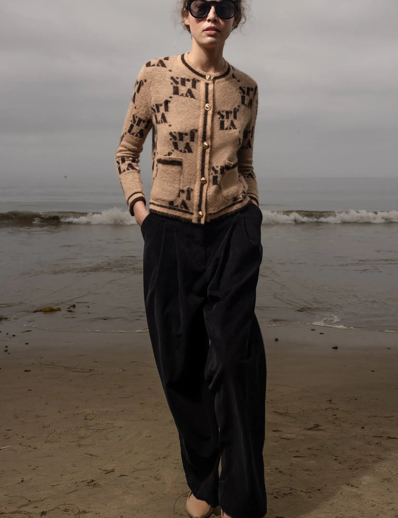 SRF Cardi - Toast - Heidi Merrick