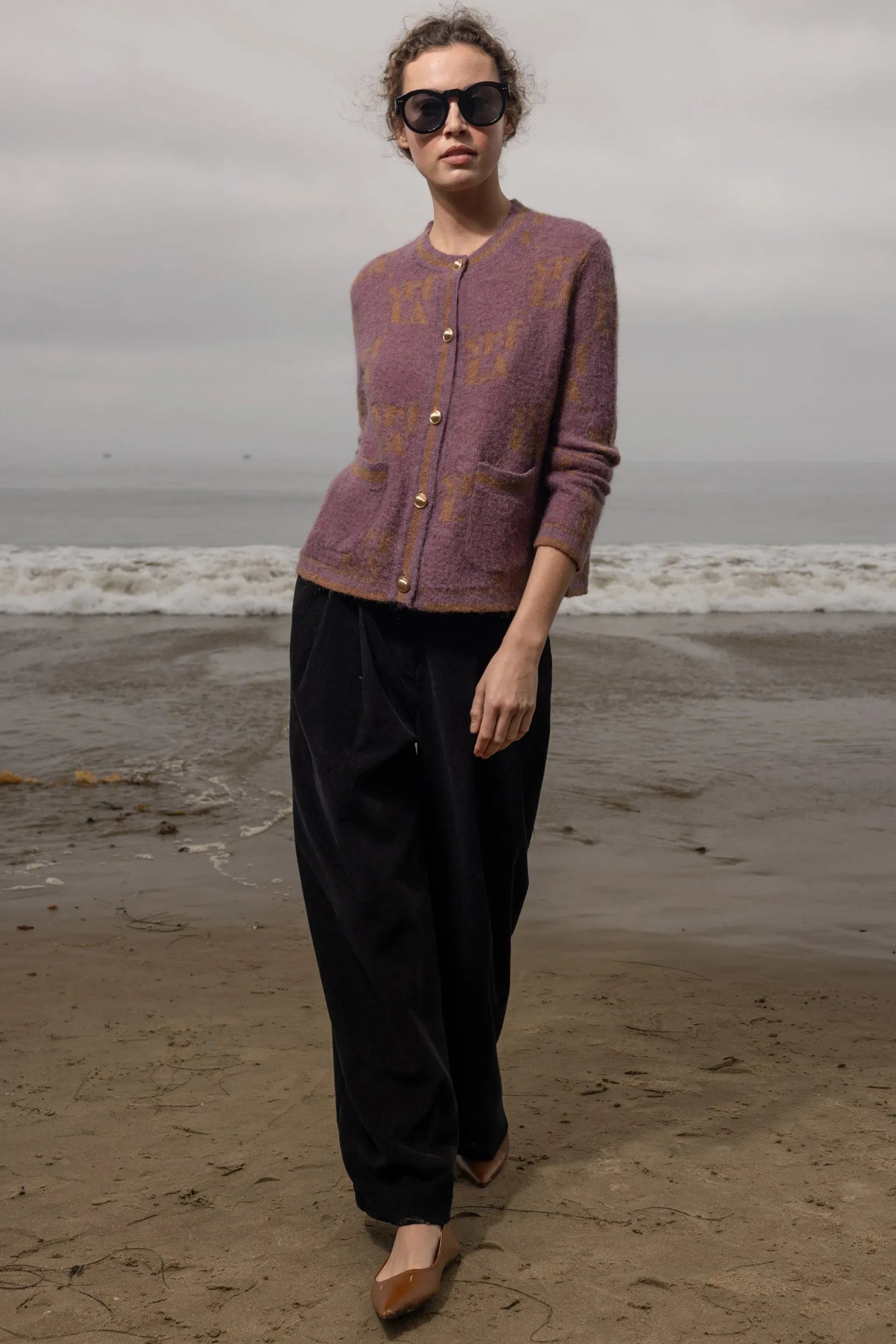 SRF Cardi - Lavender - Heidi Merrick