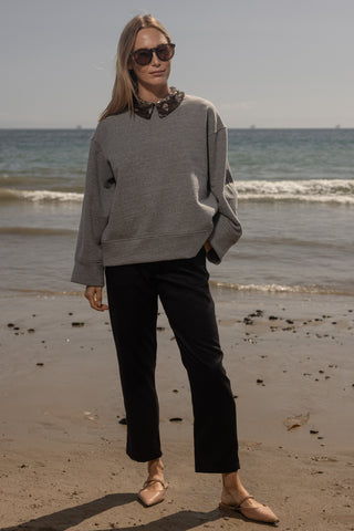 Edie Sweatshirt - Heather Grey & Bronze