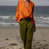 Farah Blouse - Flame - Heidi Merrick