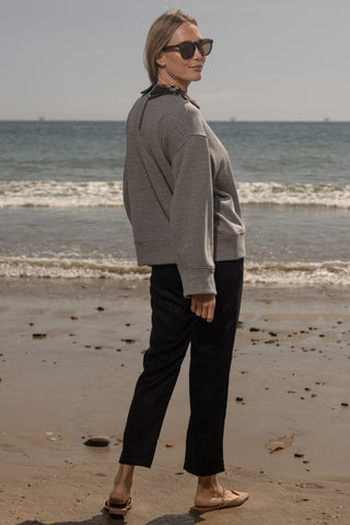 Edie Sweatshirt - Heather Grey & Bronze