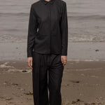 Ami Tux Top - Noir Silk Noil - Heidi Merrick