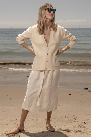 Finny Cardigan - Ivory