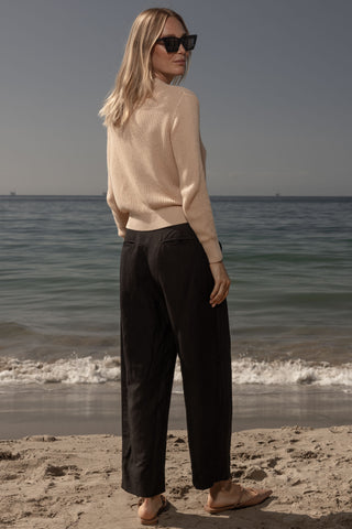 Baptise Pant - Noir Silk & Hemp