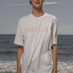 SRF LA Classic Tee - Antique Cream on White - Heidi Merrick