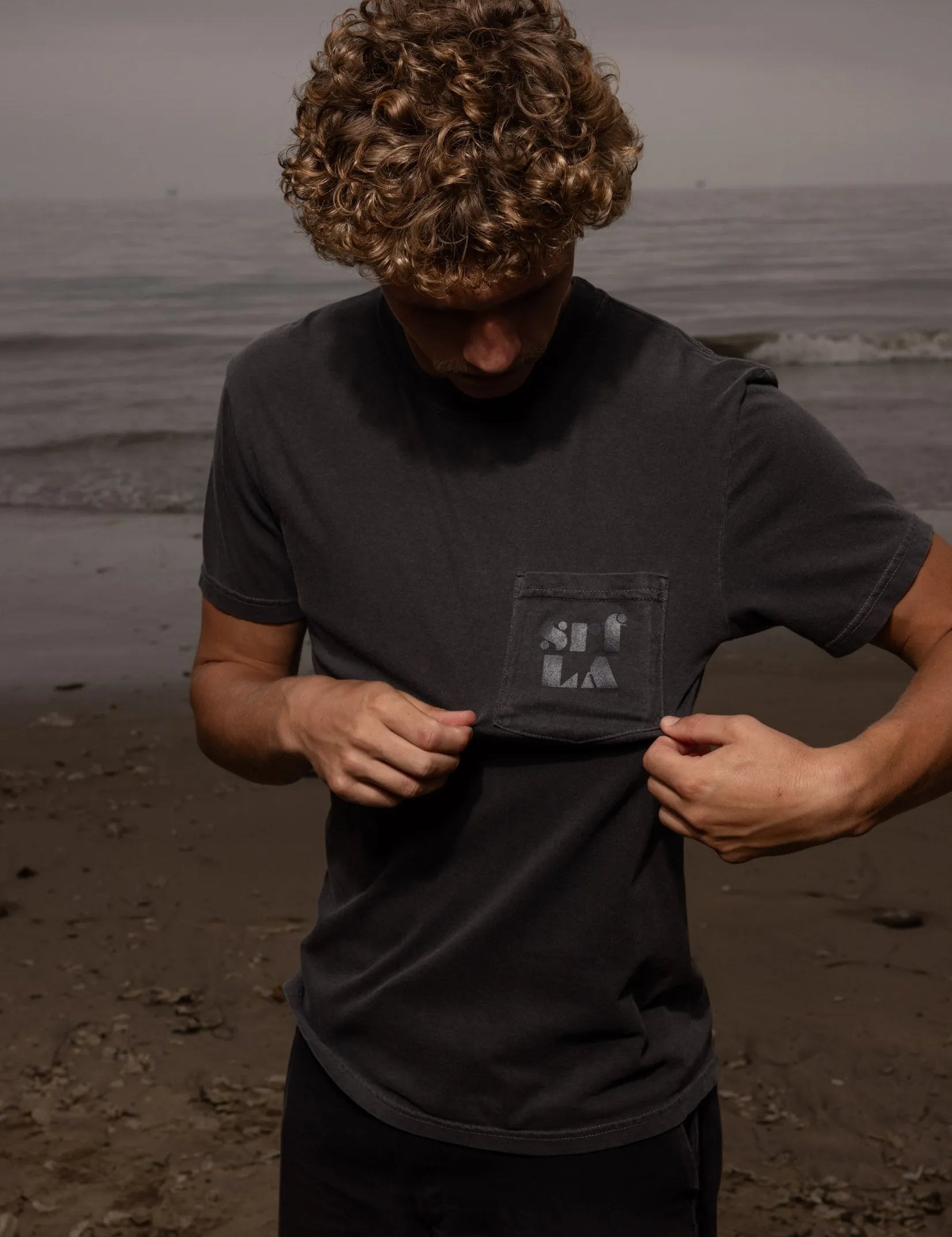 70's SRF LA Tee - Ash - Heidi Merrick