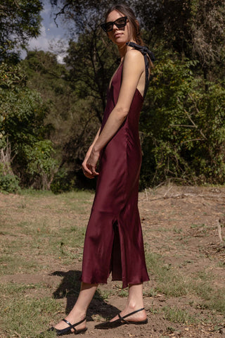 Marion Slip Dress - Burgundy