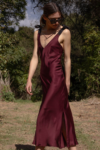 Marion Slip Dress - Burgundy