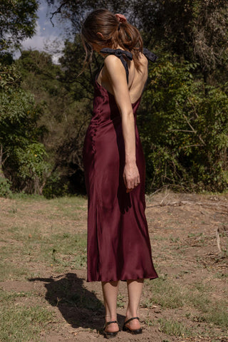 Marion Slip Dress - Burgundy