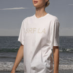 SRF LA Classic Tee - Antique Cream on White - Heidi Merrick