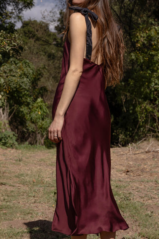 Marion Slip Dress - Burgundy