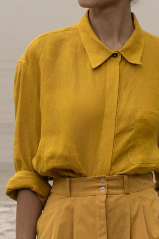 JJ Shirt - Jaune Linen