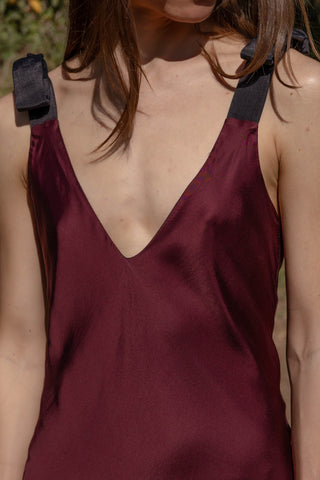 Marion Slip Dress - Burgundy