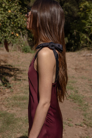 Marion Slip Dress - Burgundy