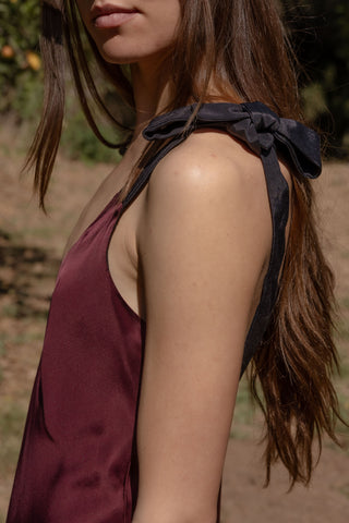 Marion Slip Dress - Burgundy