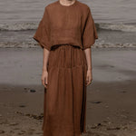 Mojave Top - Clay Tissue Linen - Heidi Merrick