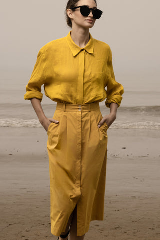 JJ Shirt - Jaune Linen